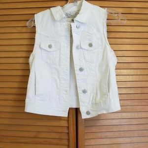 White Jean vest